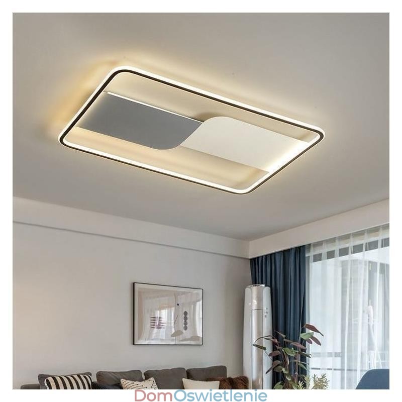 Nowoczesne lampy sufitowe, prostokątne, montowane na suficie, 90*60 cm