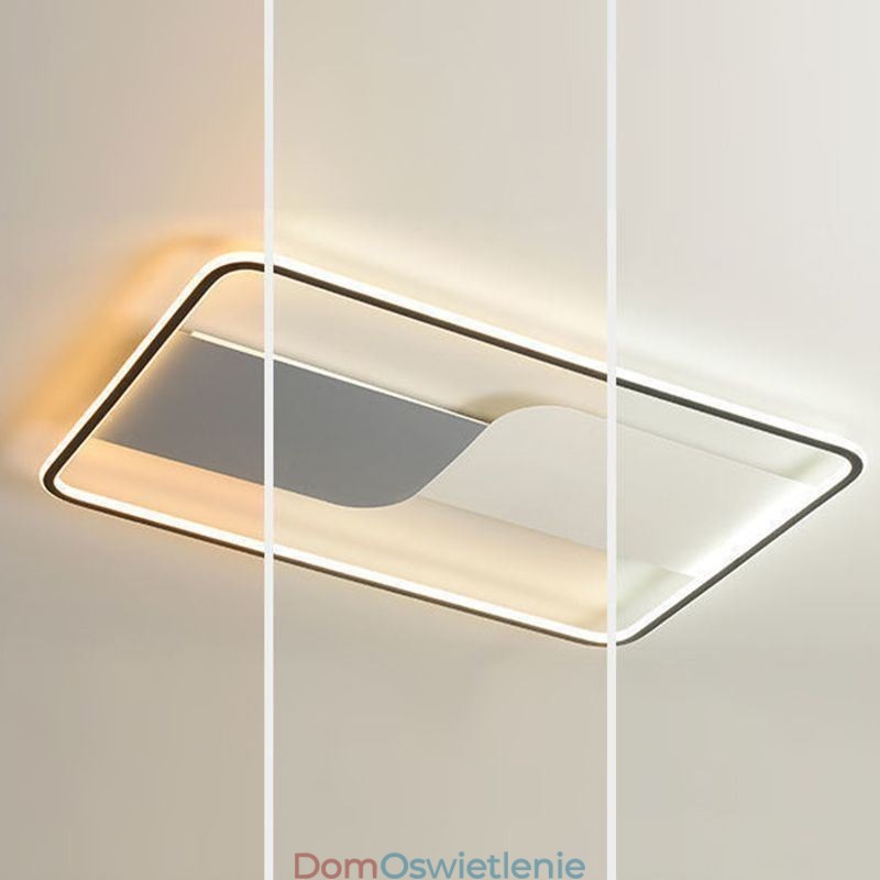 Nowoczesne lampy sufitowe, prostokątne, montowane na suficie, 90*60 cm