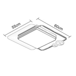 Nordic Ceiling Light Square Akrylowa oprawa sufitowa do montażu na suficie