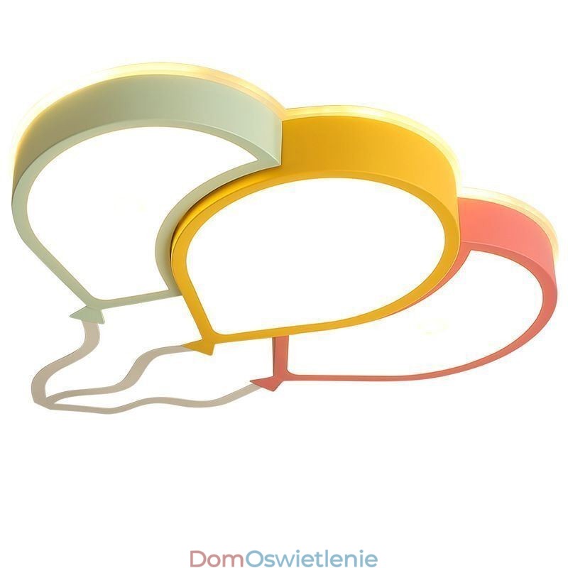 Nowoczesna lampa sufitowa montowana na płasko, piękna lampa sufitowa z kloszem w kształcie balonu