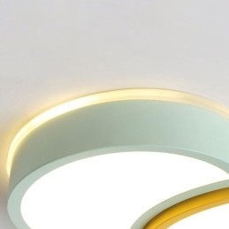 Nowoczesna lampa sufitowa montowana na płasko, piękna lampa sufitowa z kloszem w kształcie balonu