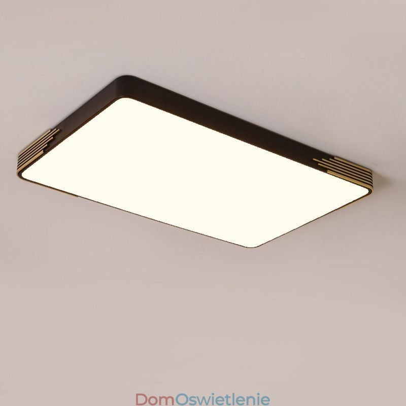 Nowoczesna lampa sufitowa montowana na płasko Prostokątna lampa sufitowa