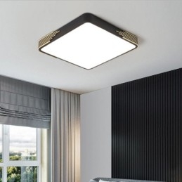Nowoczesna lampa sufitowa montowana na płasko, kwadratowa lampa sufitowa