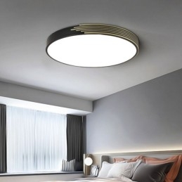 Nowoczesna lampa sufitowa okrągła do montażu na płasko