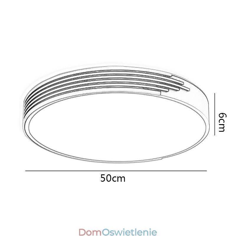 Nowoczesna lampa sufitowa okrągła do montażu na płasko