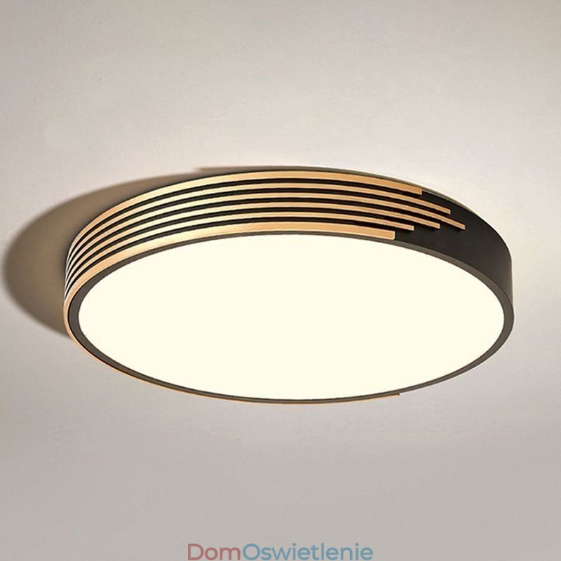 Nowoczesna lampa sufitowa okrągła do montażu na płasko