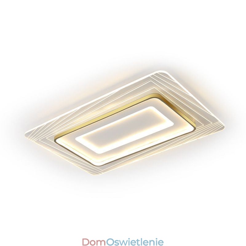 Prostokątna lampa sufitowa montowana na płasko Minimalistyczna akrylowa ultracienka lampa sufitowa