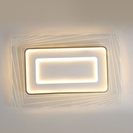 Prostokątna lampa sufitowa montowana na płasko Minimalistyczna akrylowa ultracienka lampa sufitowa