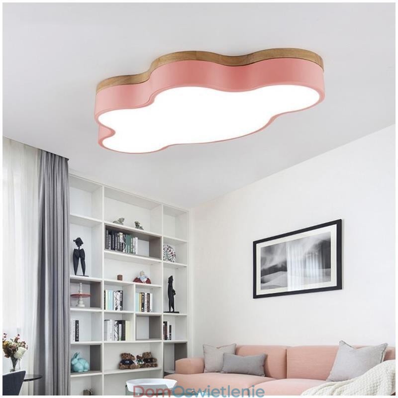 Nowoczesna kreatywna akrylowa lampa sufitowa w kształcie chmury dla dzieci