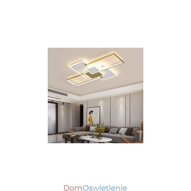 Nowoczesna lampa sufitowa kwadratowa akrylowa oprawa sufitowa do montażu na płasko