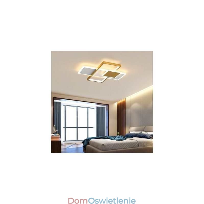 Nowoczesna lampa sufitowa kwadratowa akrylowa oprawa sufitowa do montażu na płasko