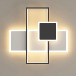 Nowoczesna lampa sufitowa kwadratowa akrylowa oprawa sufitowa do montażu na płasko