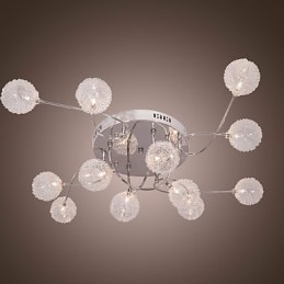 G4 12-punktowa lampa ścienna z kloszami aluminiowymi