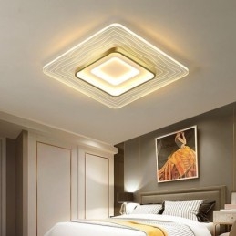 Lampa sufitowa montowana na płasko Minimalistyczna akrylowa ultracienka lampa sufitowa