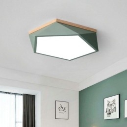 Nowoczesna lampa sufitowa w kształcie diamentu, ściemniana, do montażu na suficie