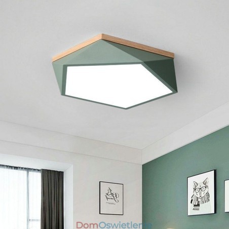 Nowoczesna lampa sufitowa w kształcie diamentu, ściemniana, do montażu na suficie Nowoczesna lampa sufitowa w kształcie diamentu, ściemniana, do montażu na suficie