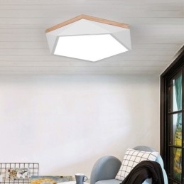 Nowoczesna lampa sufitowa w kształcie diamentu, ściemniana, do montażu na suficie