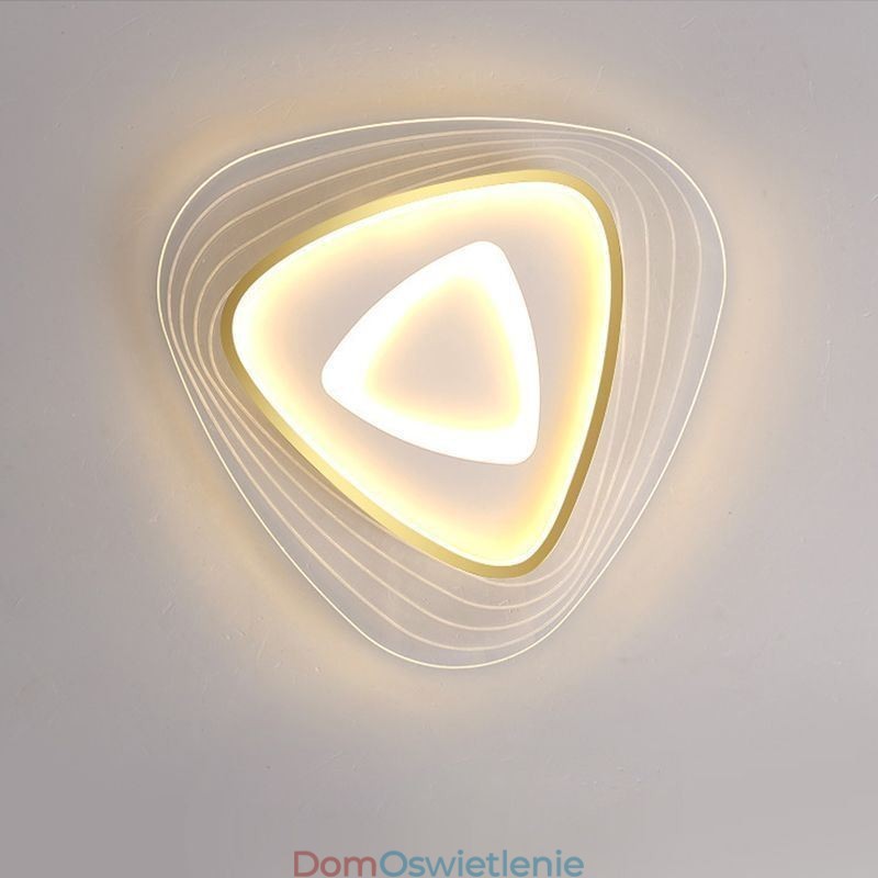 Lampa sufitowa, lampa sufitowa trójkątna, montaż na płasko