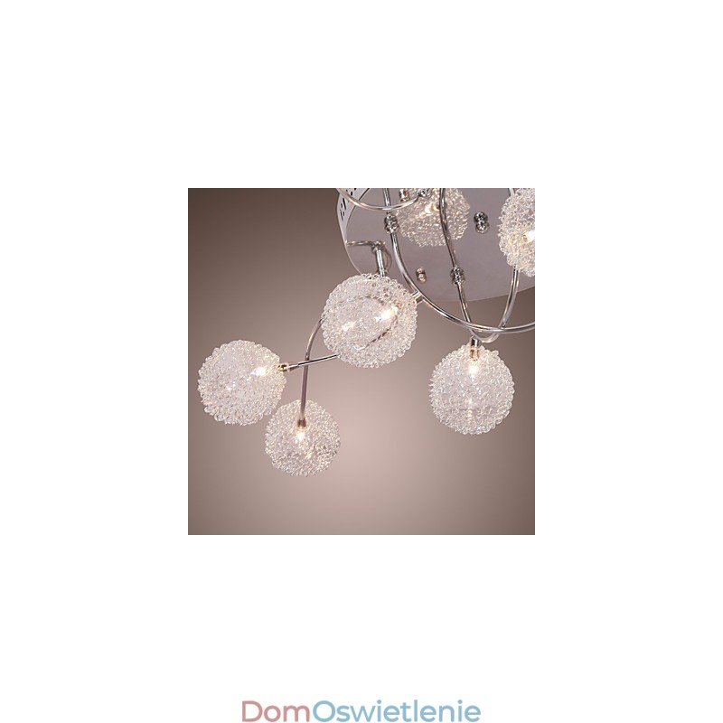 G4 12-punktowa lampa ścienna z kloszami aluminiowymi