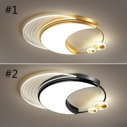 Ściemnialna lampa sufitowa, nowoczesna oprawa oświetleniowa do montażu na płasko w kształcie księżyca, 36 W