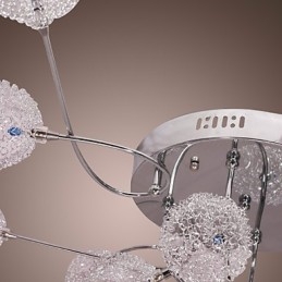 G4 12-punktowa lampa ścienna z kloszami aluminiowymi
