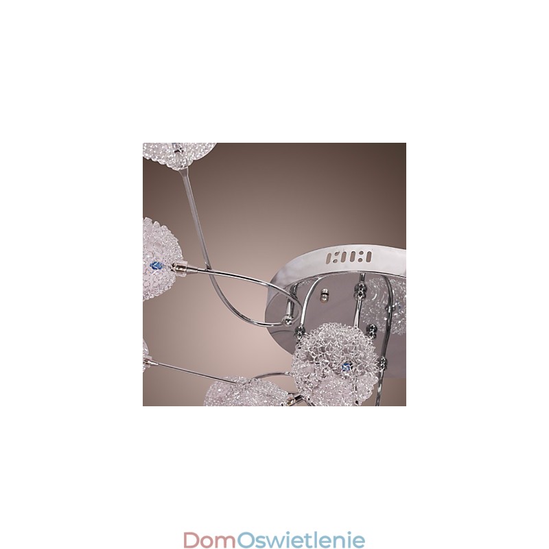 G4 12-punktowa lampa ścienna z kloszami aluminiowymi