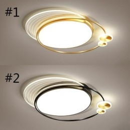 Lampa sufitowa montowana na płasko z pilotem