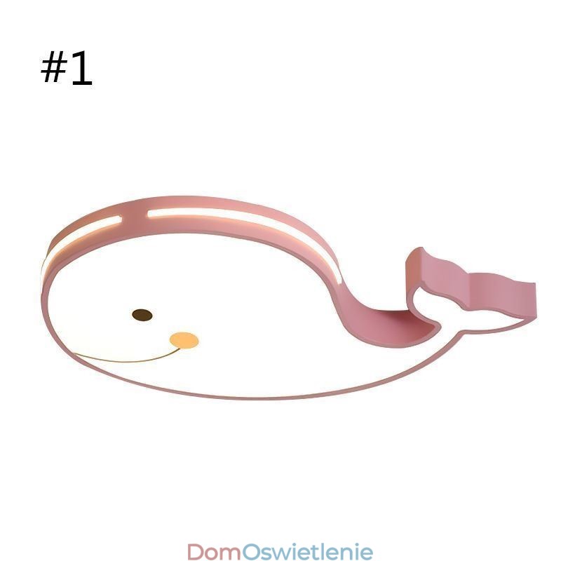 Delfin Wzór Ściemnialna Sufitowa Lampa Kreatywna Sufitowa Oprawa Dziecięca