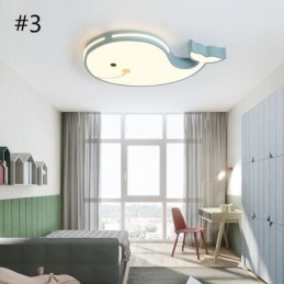 Delfin Wzór Ściemnialna Sufitowa Lampa Kreatywna Sufitowa Oprawa Dziecięca