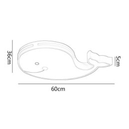 Delfin Wzór Ściemnialna Sufitowa Lampa Kreatywna Sufitowa Oprawa Dziecięca