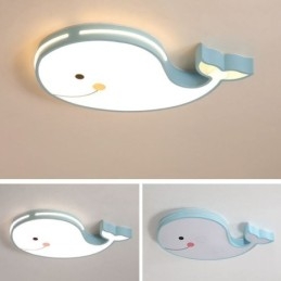 Delfin Wzór Ściemnialna Sufitowa Lampa Kreatywna Sufitowa Oprawa Dziecięca