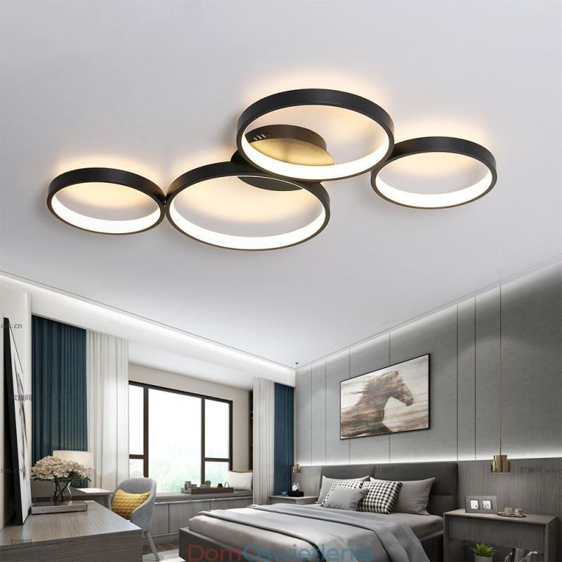 Lampa sufitowa 7200LM 4 pierścienie oprawa oświetleniowa