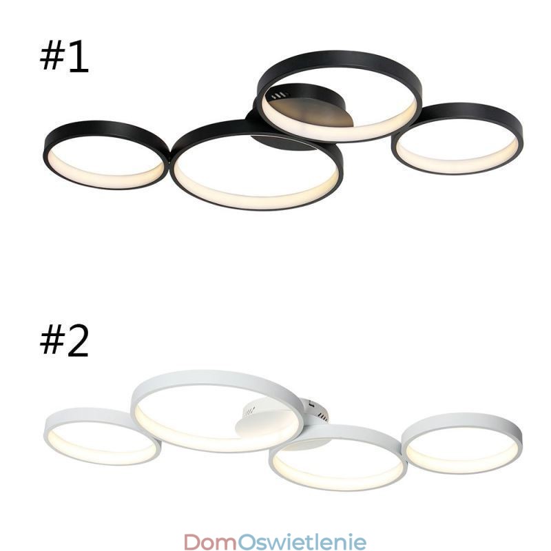 Lampa sufitowa 7200LM 4 pierścienie oprawa oświetleniowa