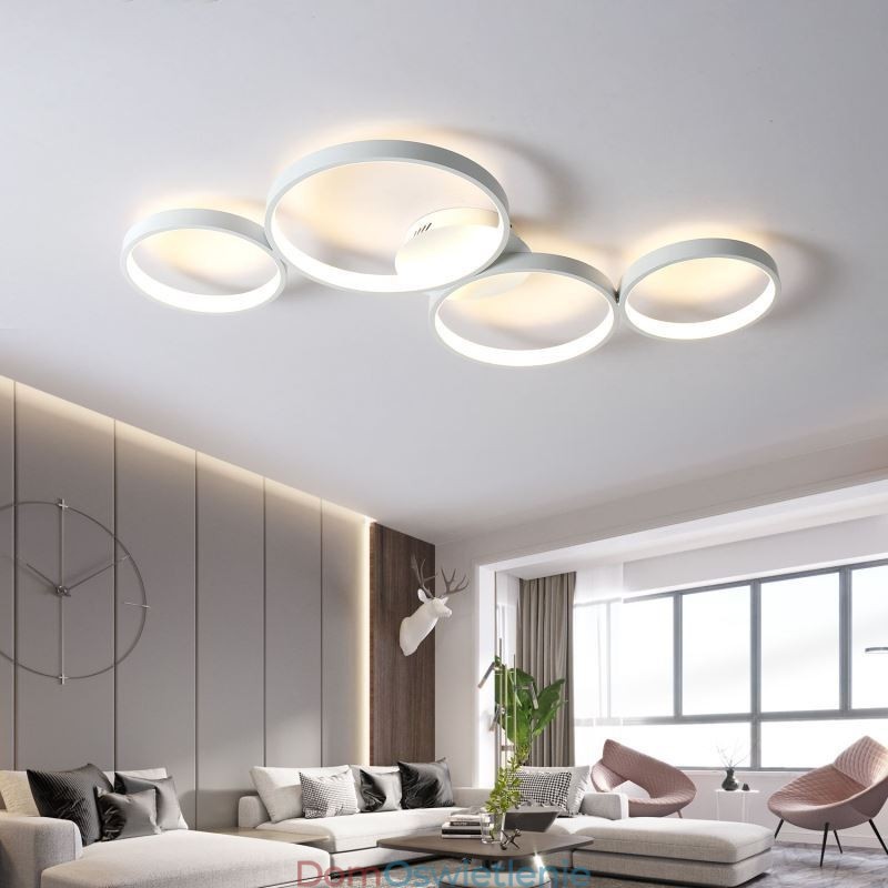 Lampa sufitowa 7200LM 4 pierścienie oprawa oświetleniowa