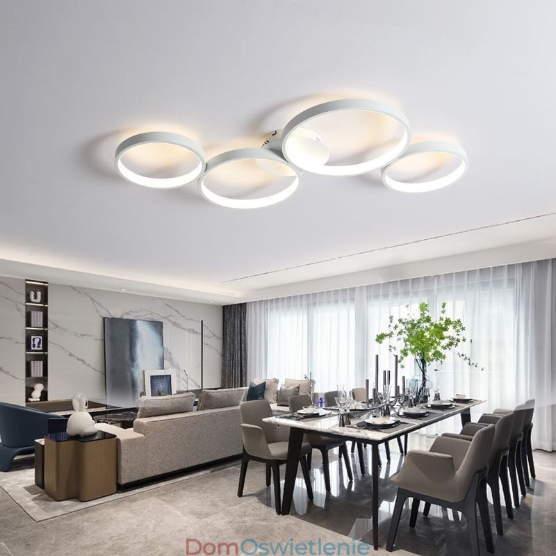 Lampa sufitowa 7200LM 4 pierścienie oprawa oświetleniowa