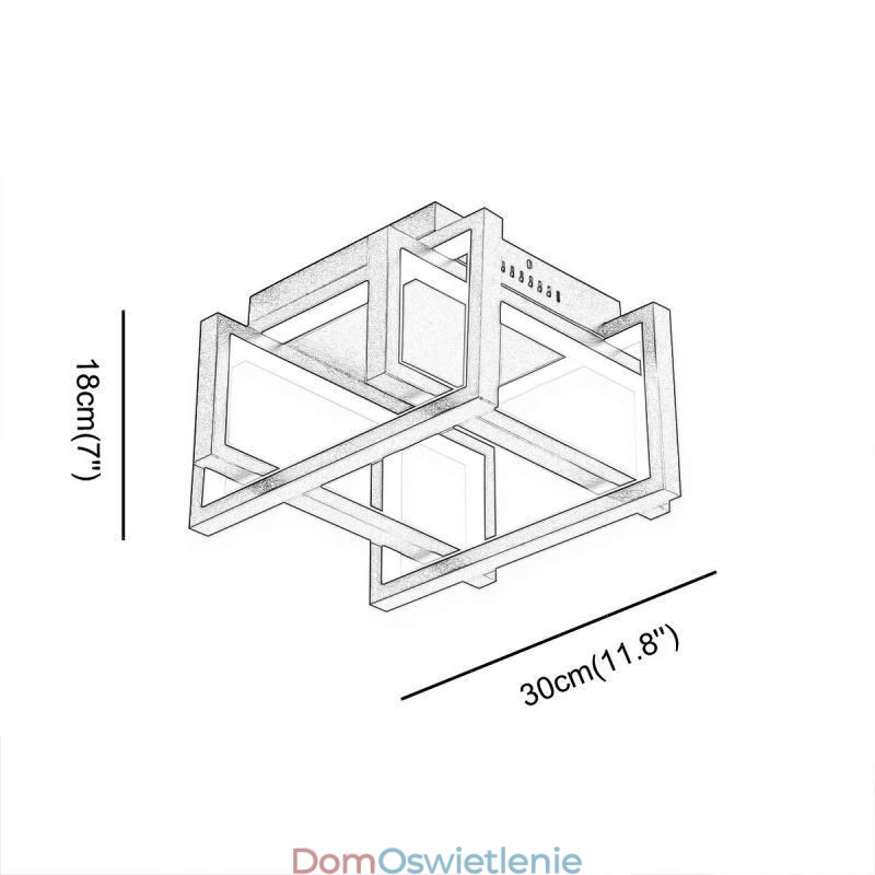 Inteligentna lampa sufitowa WiFi, lampa sufitowa do montażu na suficie