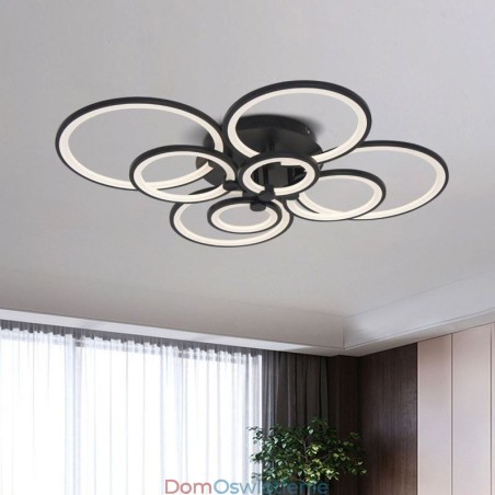 Ściemnialna lampa sufitowa, nowoczesny pierścień, okrąg, lampa sufitowa do montażu na płasko Ściemnialna lampa sufitowa, nowoczesny pierścień, okrąg, lampa sufitowa do montażu na płasko