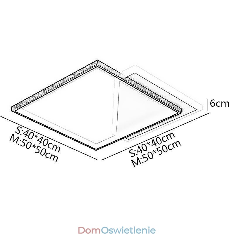Nowoczesna lampa sufitowa montowana na płasko