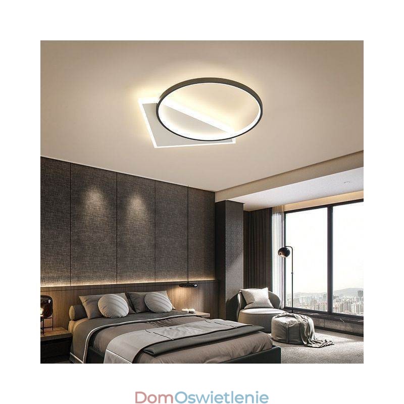 Nowoczesna lampa sufitowa montowana na płasko
