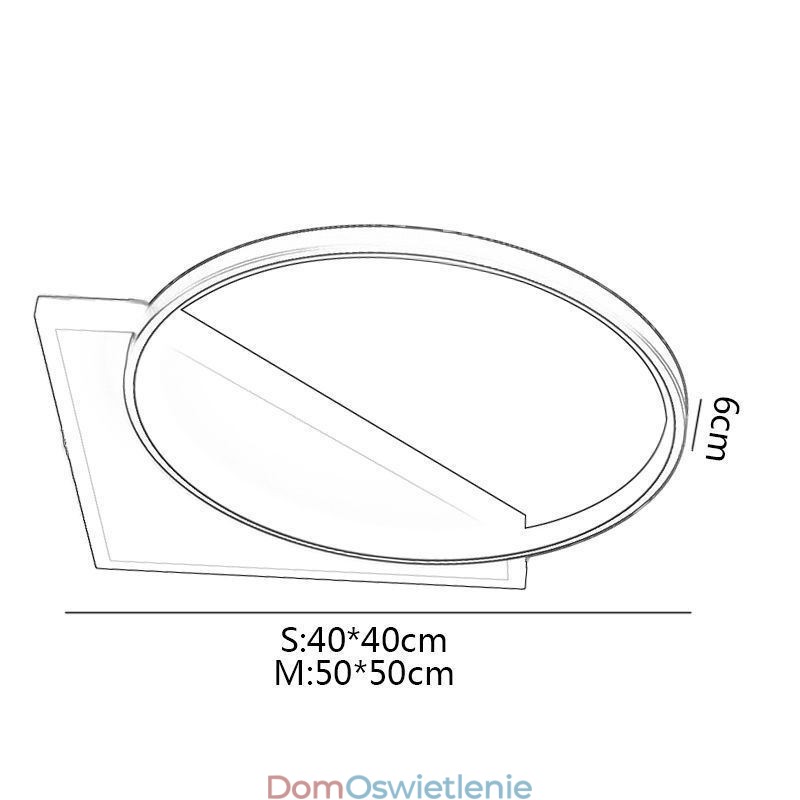 Nowoczesna lampa sufitowa montowana na płasko