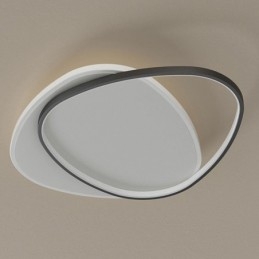 Podwójna lampa sufitowa trójkątna do montażu na płasko