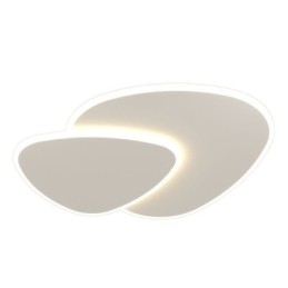 Oświetlenie sufitowe w kształcie podwójnego trójkąta montowane na płasko