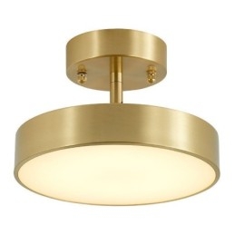 Złota miedziana mini okrągła lampa sufitowa