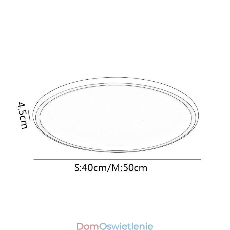 Oświetlenie sufitowe okrągłe, trójkolorowe, ściemnialne