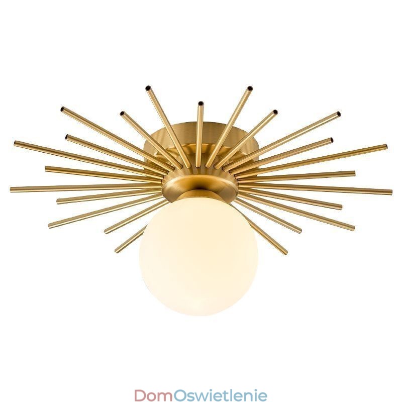 Nowoczesna 1-punktowa lampa sufitowa do montażu na płasko, lampa sufitowa w kształcie kuli