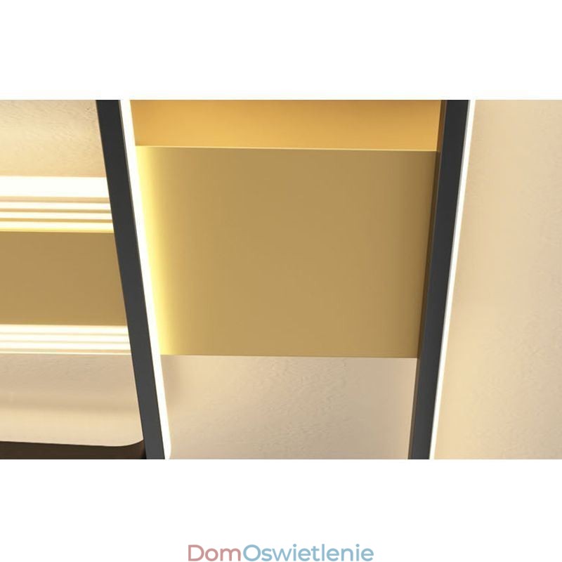 Geometryczny sufitowy reflektor akrylowy montowany na płasko