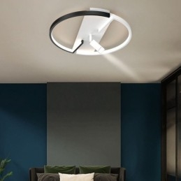Lampa sufitowa czarno-biała akrylowa oświetlenie punktowe