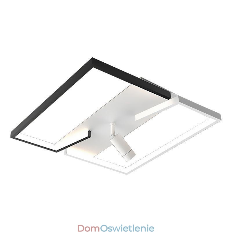 Lampa sufitowa czarno-biała akrylowa oświetlenie punktowe