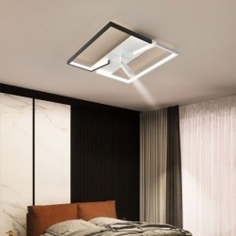 Lampa sufitowa czarno-biała akrylowa oświetlenie punktowe