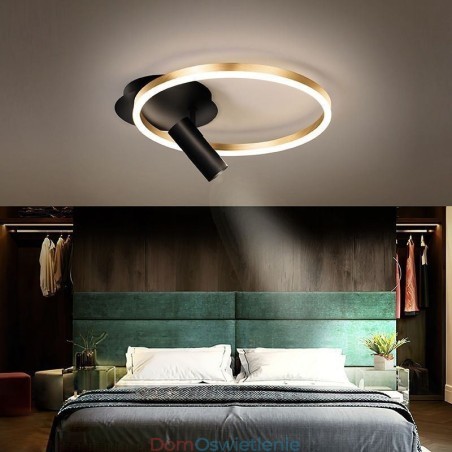 Lampa sufitowa szczotkowane złoto halo pierścień oświetlenie punktowe Lampa sufitowa szczotkowane złoto halo pierścień oświetlenie punktowe